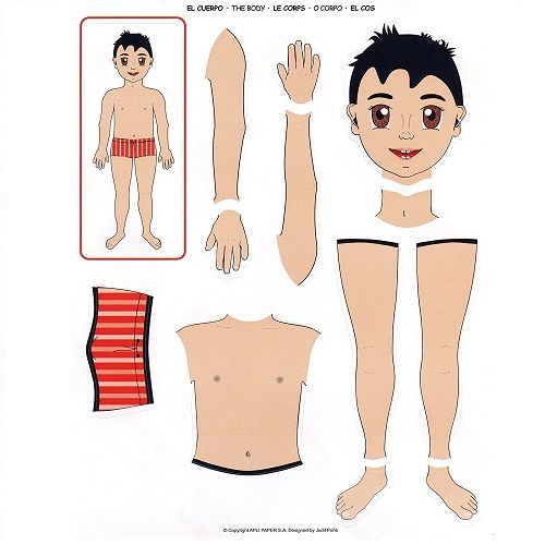 Bolsa de gomets cuerpo humano