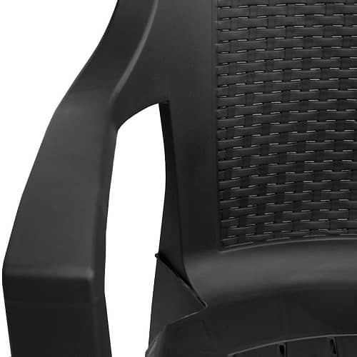 Silla plastico apilable modelo 4  Negro