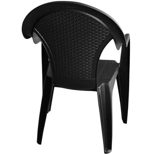 Silla plastico apilable modelo 4  Negro