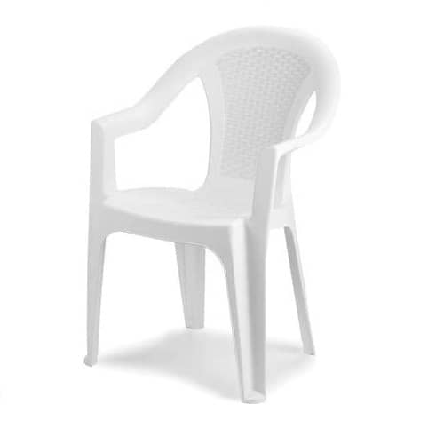 Silla plastico apilable modelo 3  Blanco