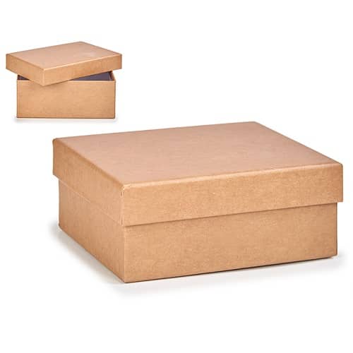 Caja almacenamiento para regalo de carton pequeña  kraft