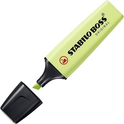 Estuche 4 Rotuladores Stabilo Boss Pasteles  Multicolor