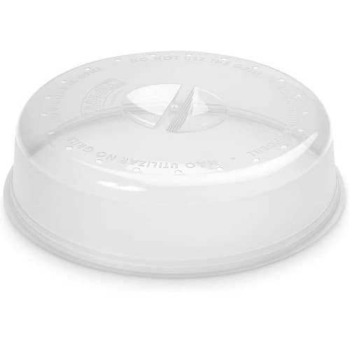 Tapa Microondas pequeña con salida de vapor 24 cm Transparente