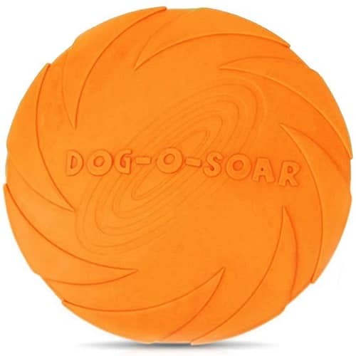 Frisbee para perro juguete disco volador para perro 15 cm Naranja
