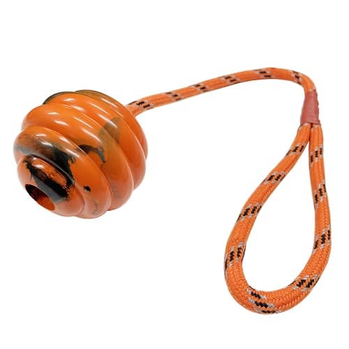 Pelota para perro con cuerda  Naranja