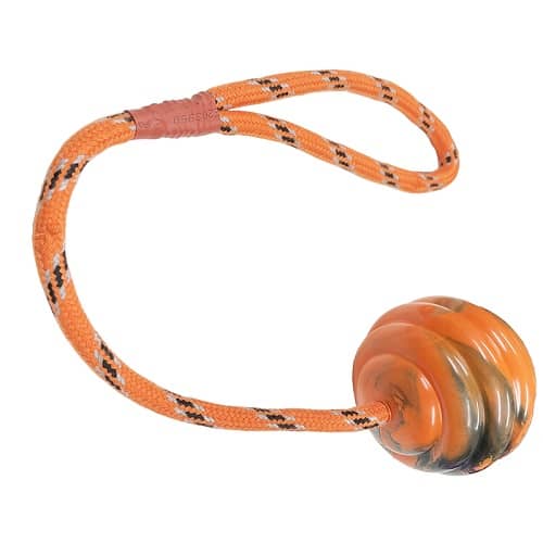 Pelota para perro con cuerda  Naranja