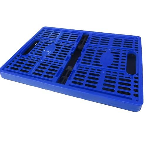 Caja plegable con asas plastico 32 Litros azul-negro