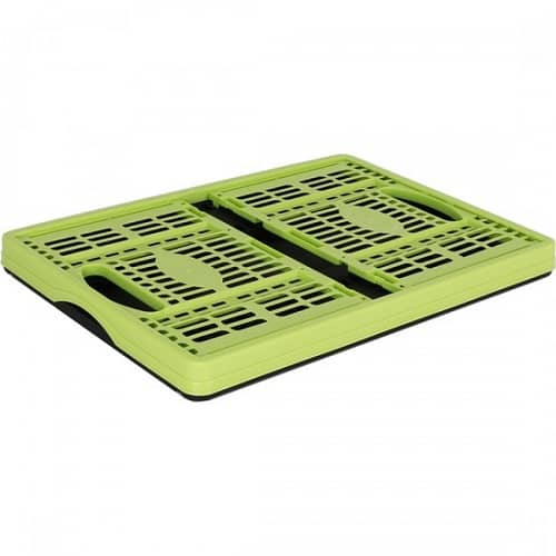 Caja plegable con asas plastico 32 Litros verde-negro