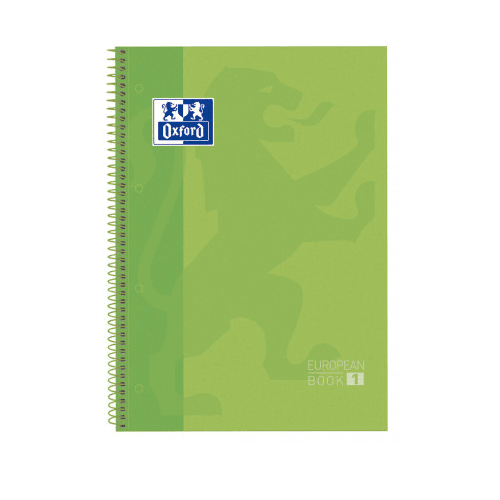 Cuaderno Oxford Classic 1 Linea - 80 Hojas A4 Verde