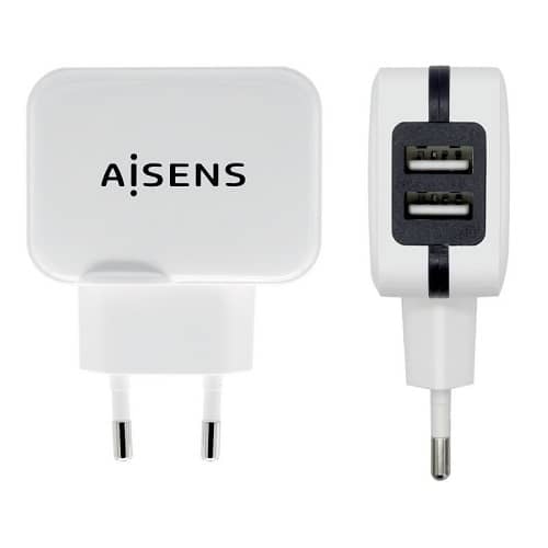 Cargador USB de pared 17W 5V 3.4A  Blanco