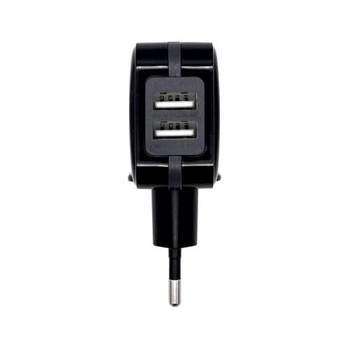 Cargador USB de pared 17W 5V 3.4A  Negro