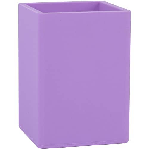 Portalapices silicona cuadrado  Morado