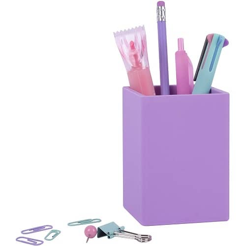 Portalapices silicona cuadrado  Morado