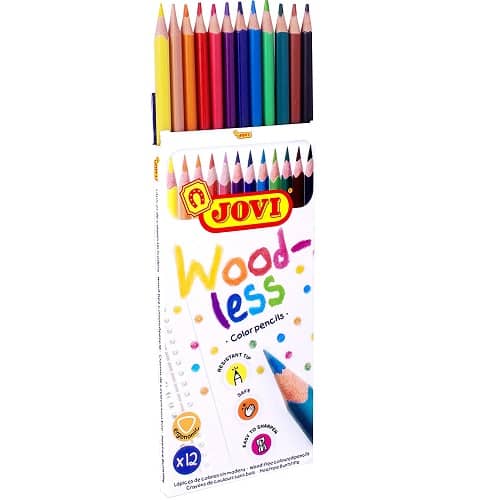Caja 12 lapices de colores Jovi Woodless  Multicolor