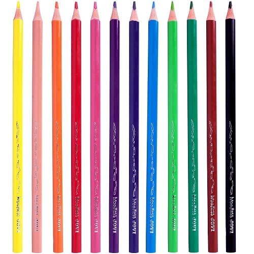 Caja 12 lapices de colores Jovi Woodless  Multicolor