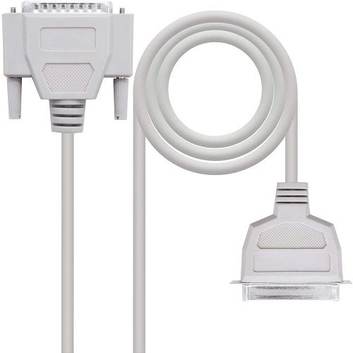 Cable paralelo de impresora DB25 macho - CN36 macho 3 M Beige