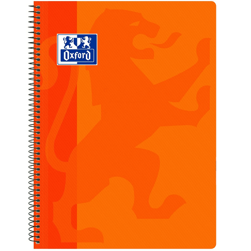 Cuaderno Oxford Classic F cuadricula 4x4 - 80 Hojas  Naranja