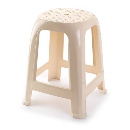 Taburete de plastico  Beige
