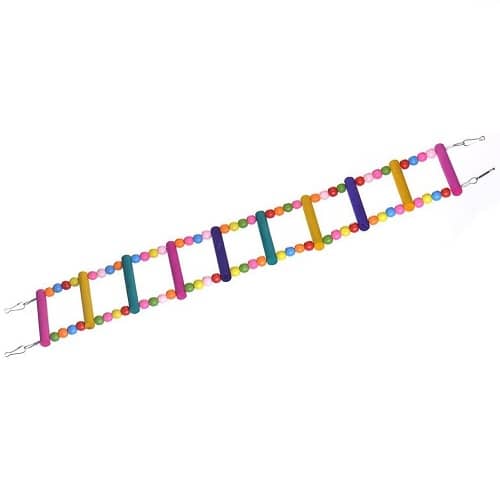 Escalera para pajaros de madera juguete pajaro  Multicolor