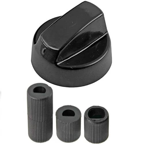 Manija perillas mando Universal para Horno (4 uds)  Negro