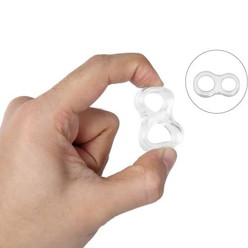 Topes de Puerta Silicona forma 8 protege paredes (10 uds)  Transparente