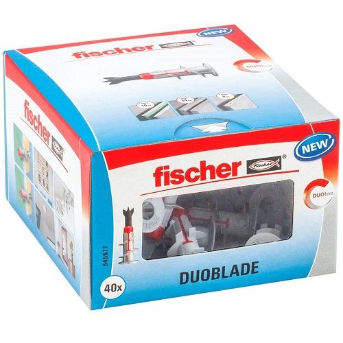 Taco Fischer autoperforante duoblade placas yeso (40 ud)  Gris