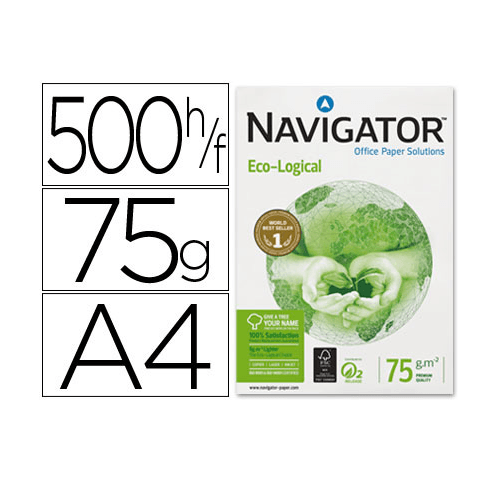 Papel fotocopiadora Navigator Eco-Logical Din A4 75 gr  Blanco