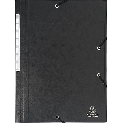 Carpeta de gomas Exacompta A4 Negro