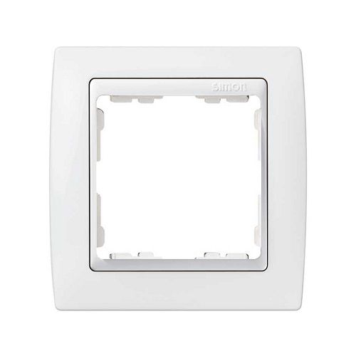 Marco compacto para 1 elemento Simon 82  Blanco