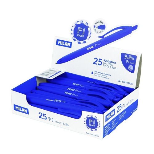 Boligrafo retractil milan P1  Azul