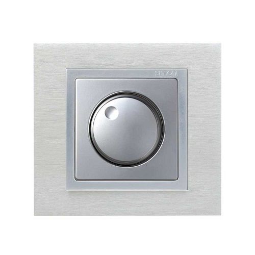 Regulador conmutador electronico giratorio Simon 82  Gris