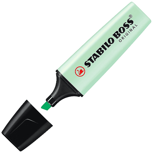 Rotulador Stabilo Boss Pastel  Verde claro