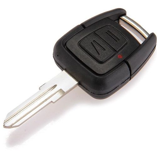 Carcasa mando llave coche 2 opel Negro