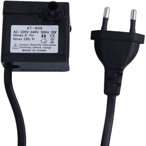 Bomba de agua sumergible para acuario AC 220V 5W  Negro