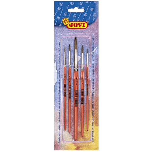 Pack de 5 Pinceles artisticos pelo poney para niño