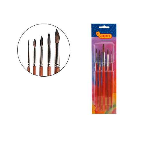 Pack de 5 Pinceles artisticos pelo poney para niño