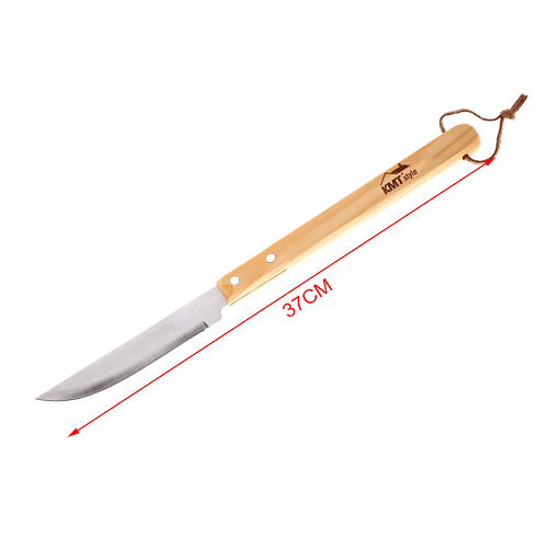 Cuchillo para barbacoa mango madera