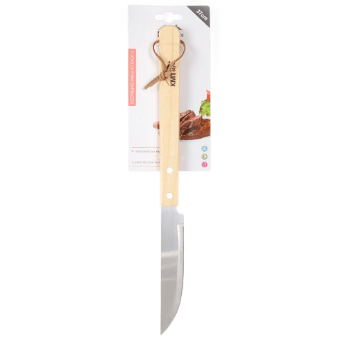 Cuchillo para barbacoa mango madera