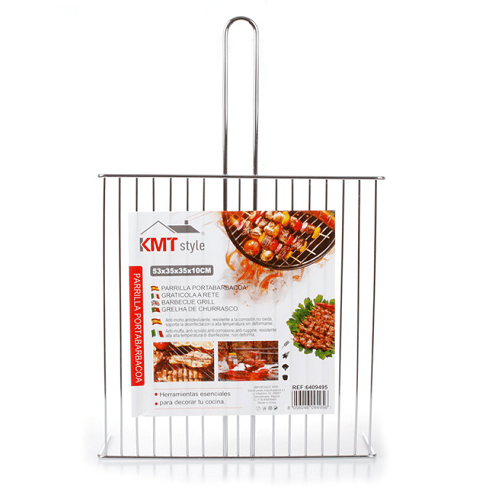 Parrilla barbacoa con patas 53x35 cm