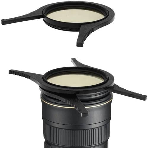Llaves para quitar filtros lentes de 49-58mm 62-77mm  Negro