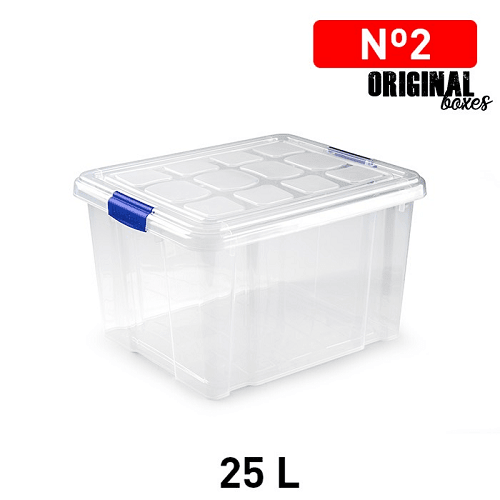 Rojo-Negro CABLEPELADO Caja Plegable con Asas plastico 32 litros