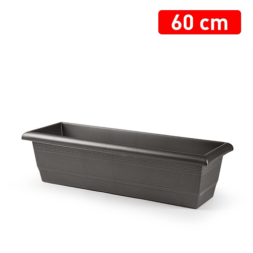 Jardinera plastico 60 cm Negro