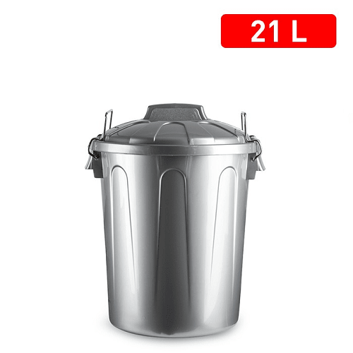 CABLEPELADO Cubo Basura plastico Comunidad con Tapa 51 litros Negro