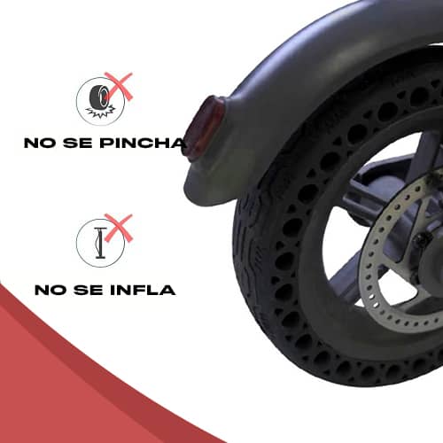 Rueda para patinete Electrico compatible con Xiaomi M365 v2  Negro