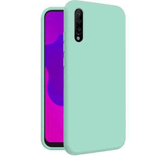 Funda silicona Samsung Galaxy A70 textura suave  Verde claro