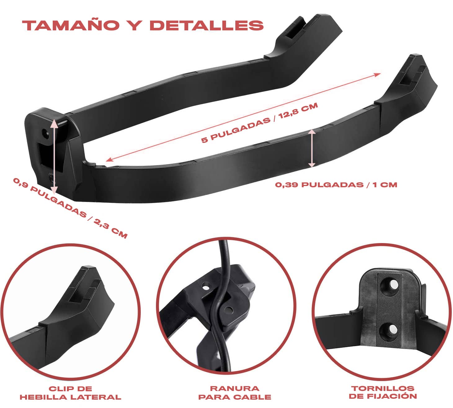 Guardabarros trasero compatible con Xiaomi con soporte  Negro