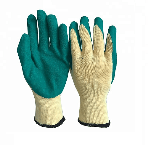 Guantes de Trabajo en fibra Nylon recubrimiento de PU Talla XL Amarillo