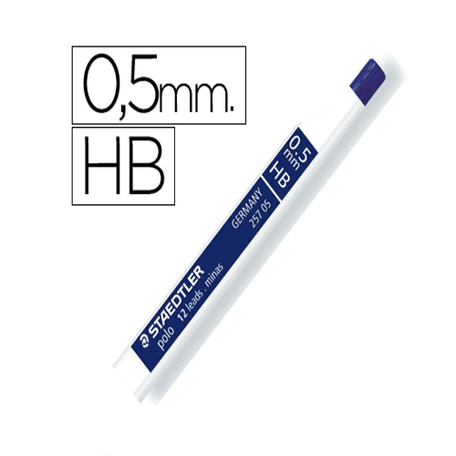 Seguro conservador Probablemente Minas Staedtler para portaminas 0.5 mm HB