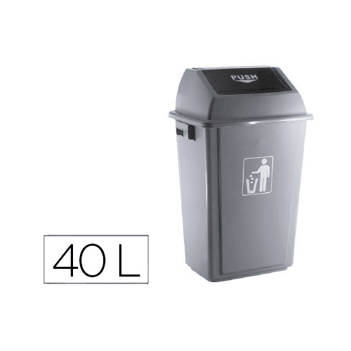 CABLEPELADO Papelera Q-Connect plastico Malla 19 litros Negro