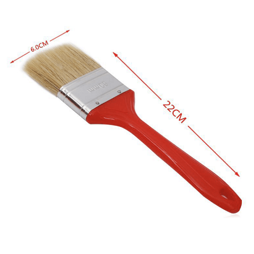 Paletina pintura doble cerda 60 mm Rojo